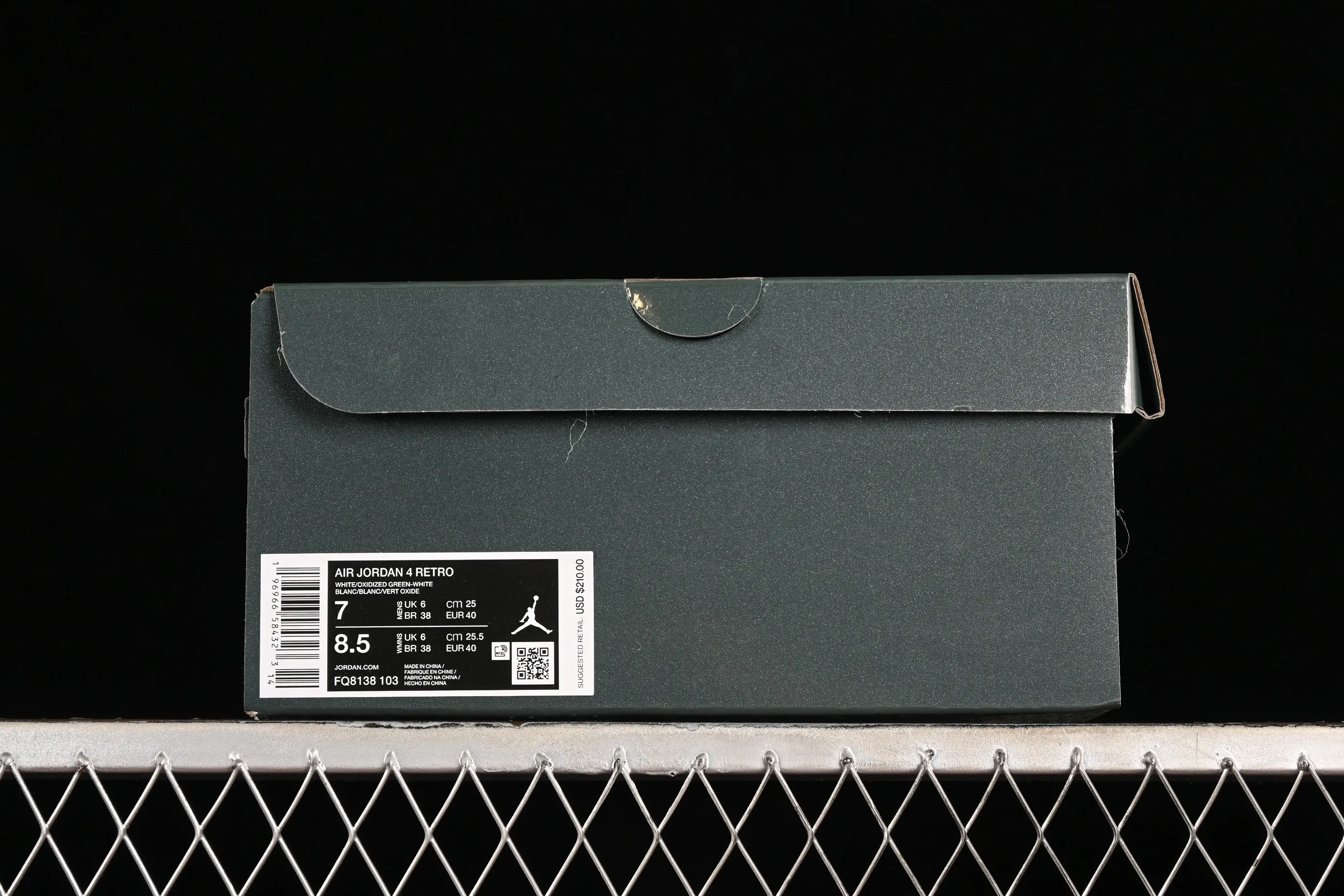 All categories Air Jordan Jordan series basketball shoes Air Jordan 4 Air Jordan 4 Retro "Oxidized Green" AJ4 Joe 4 Oxidized Green AQ8138-103